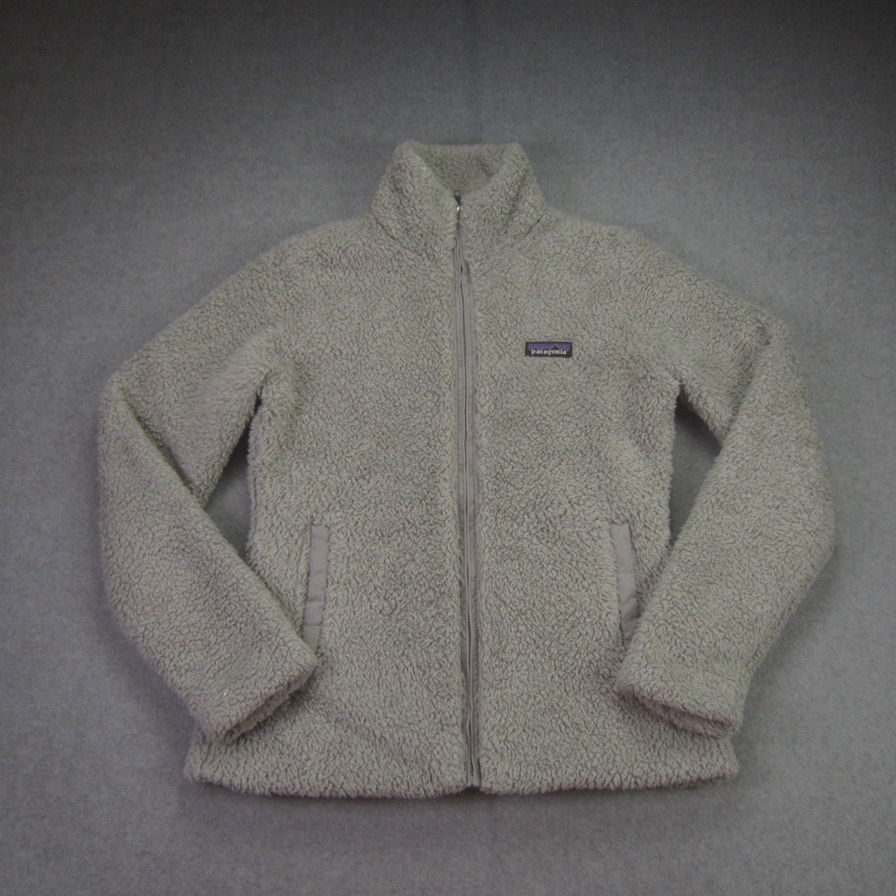 Patagonia Jacket‎ Womens Small Gray Los Gatos Full Zip Fleece 25211 Sherpa Coat